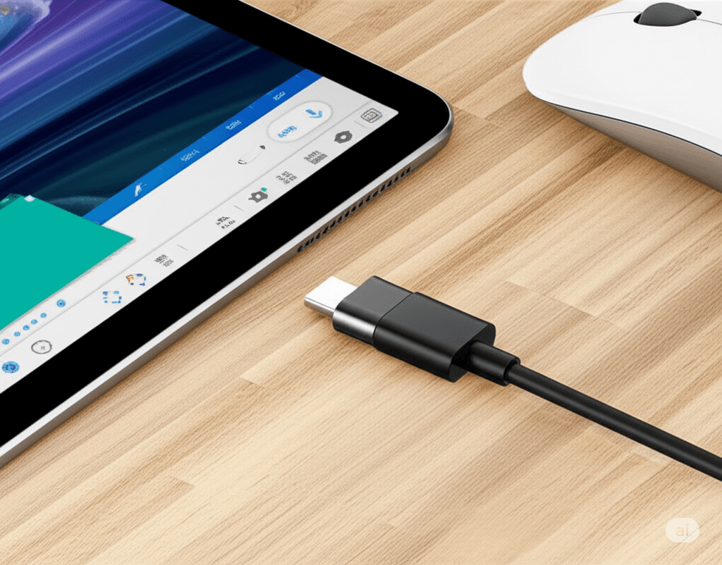 Adaptador USB A para USB C (Compatível com Mouses e Tablets/iPads)